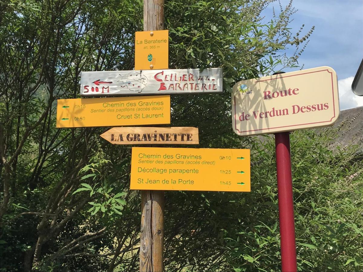La Gravinette Bed & Breakfast Cruet Екстериор снимка
